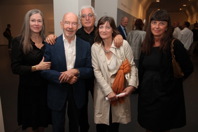 <br>Paris Celant, Mario Bellini, Germano Celant, Elena Marco and Antonella Soldaini - Photograph by Lodovico Colli di Felizzano